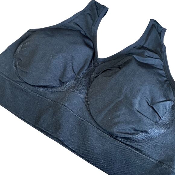 Shapermint TRUEKIND Everyday Throw-on Wireless Bra Bralette Black NWOT Small - Picture 2 of 7